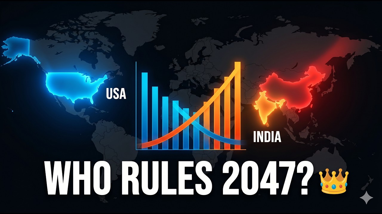GDP Race: Top 7 Economies 1980&ndash;2047 | USA vs China vs India 🏁