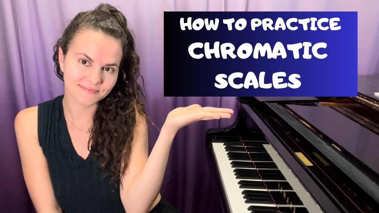 HOW TO PLAY CHROMATIC SCALES ON THE PIANO //  Beginner’s Piano Technique Exercises - Piano Tutorial
