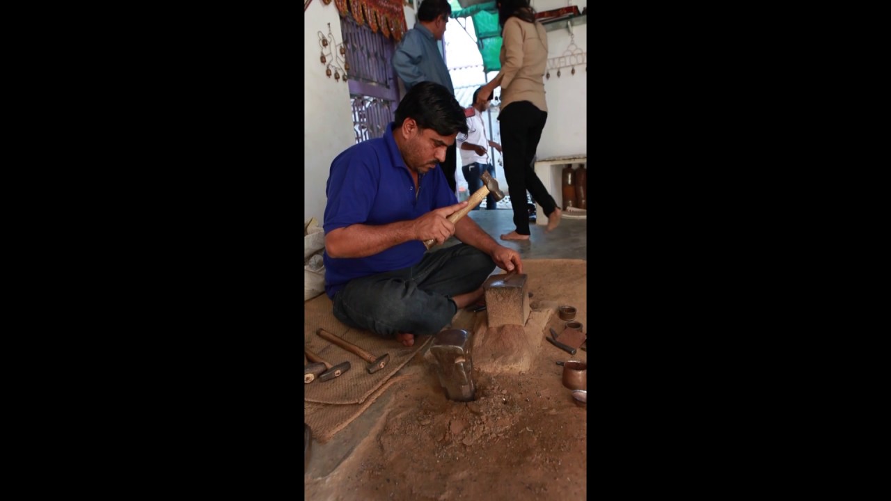 Copper Bell Making Work at Nipani Village (Banni) in Bhuj, Gujarat