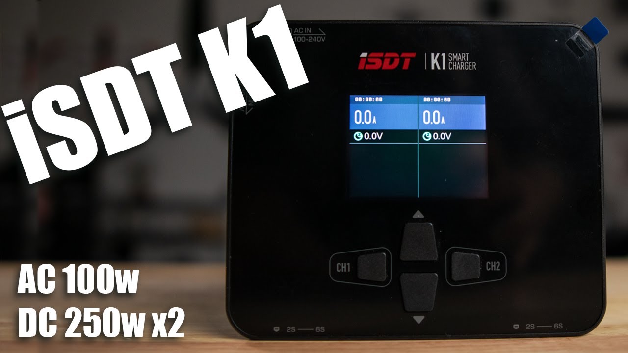 iSDT K1 AC DC Dual Port Battery Charger First Look 100w AC 250w DC CHARGER ONLY