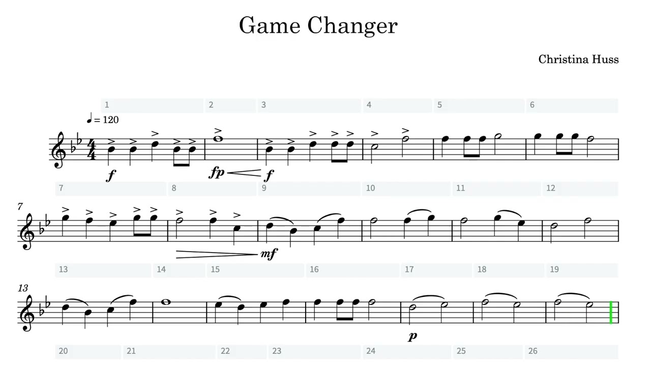 (Flute) Game Changer Play-Along