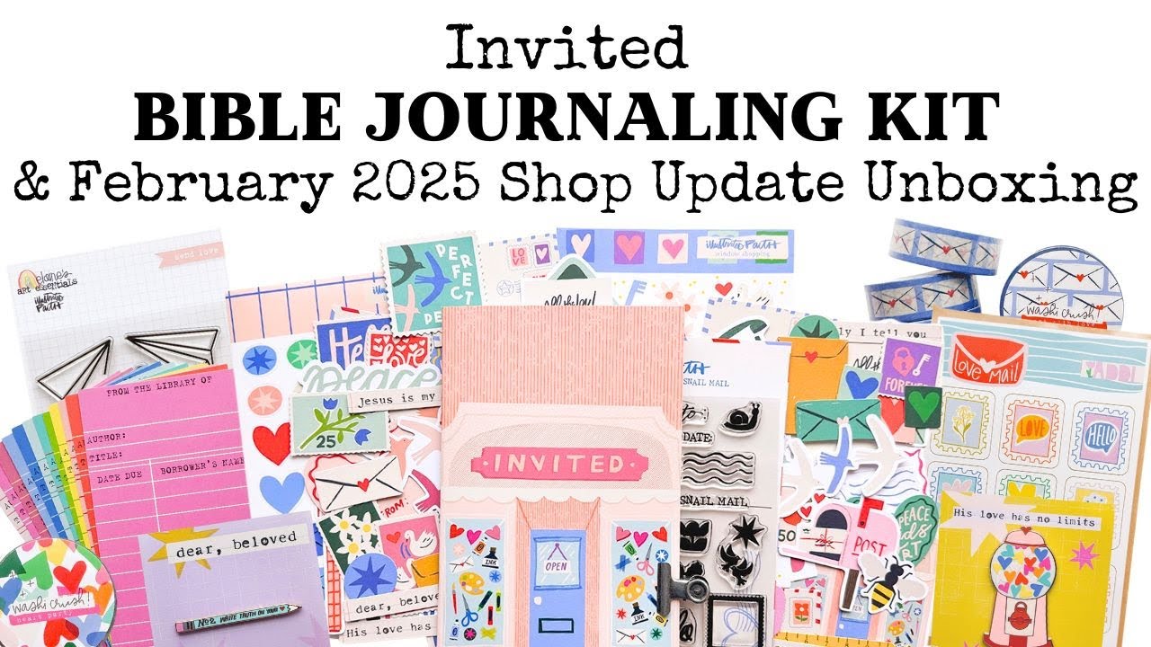 You are INVITED - February 2025 Bible Journaling Kit Unboxing