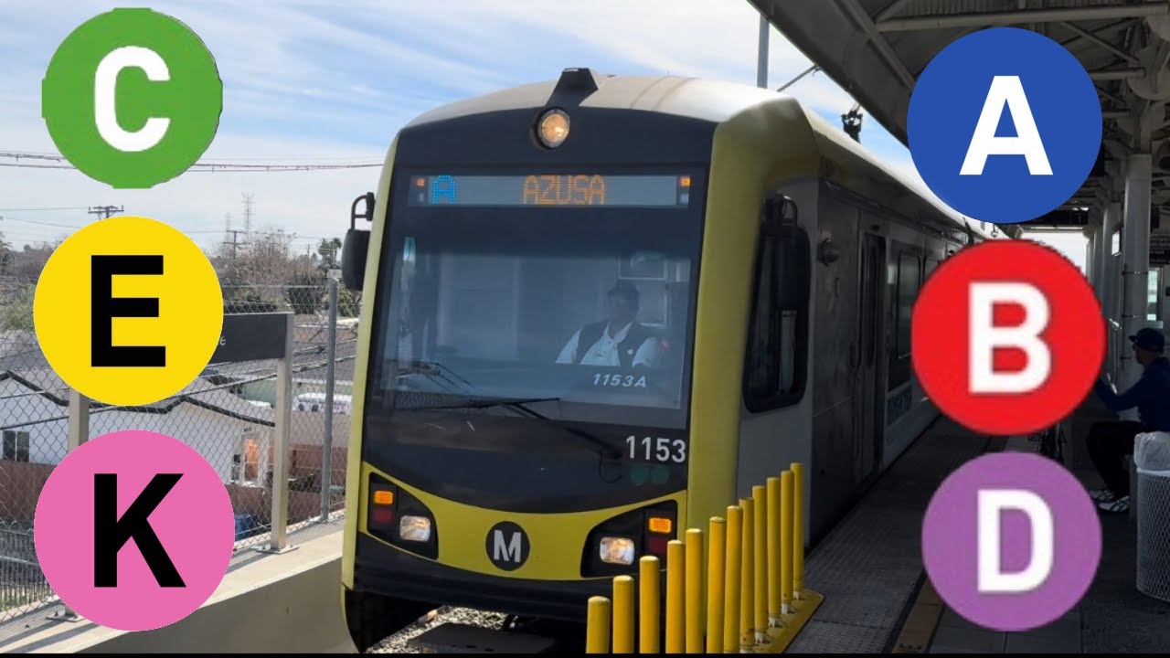 Los Angeles Metro Winter Public Transit Compilation - All Lines | 2024