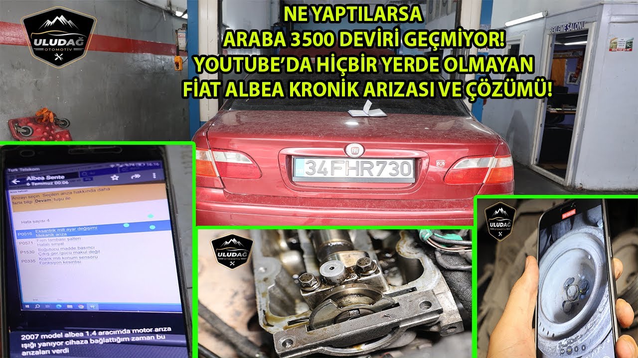 P0016 - P0335 KRANK MİLİ VE EKSANTRİK MİLİ KONUM SENSÖR ARIZASI (FİAT ALBEA 1.4 MOTOR SENTE AYARI)