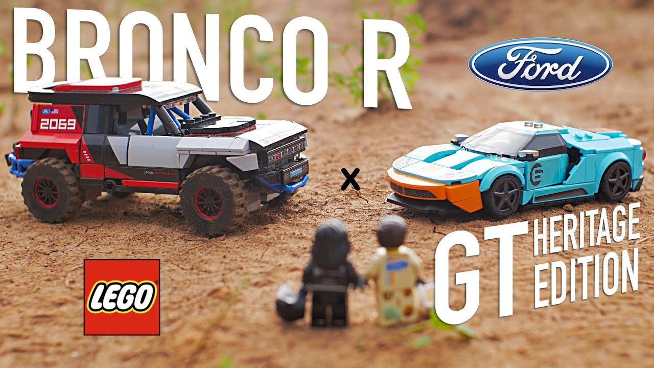 Обзор LEGO 76905 FORD Bronco R и GT Heritage edition - Speed champions