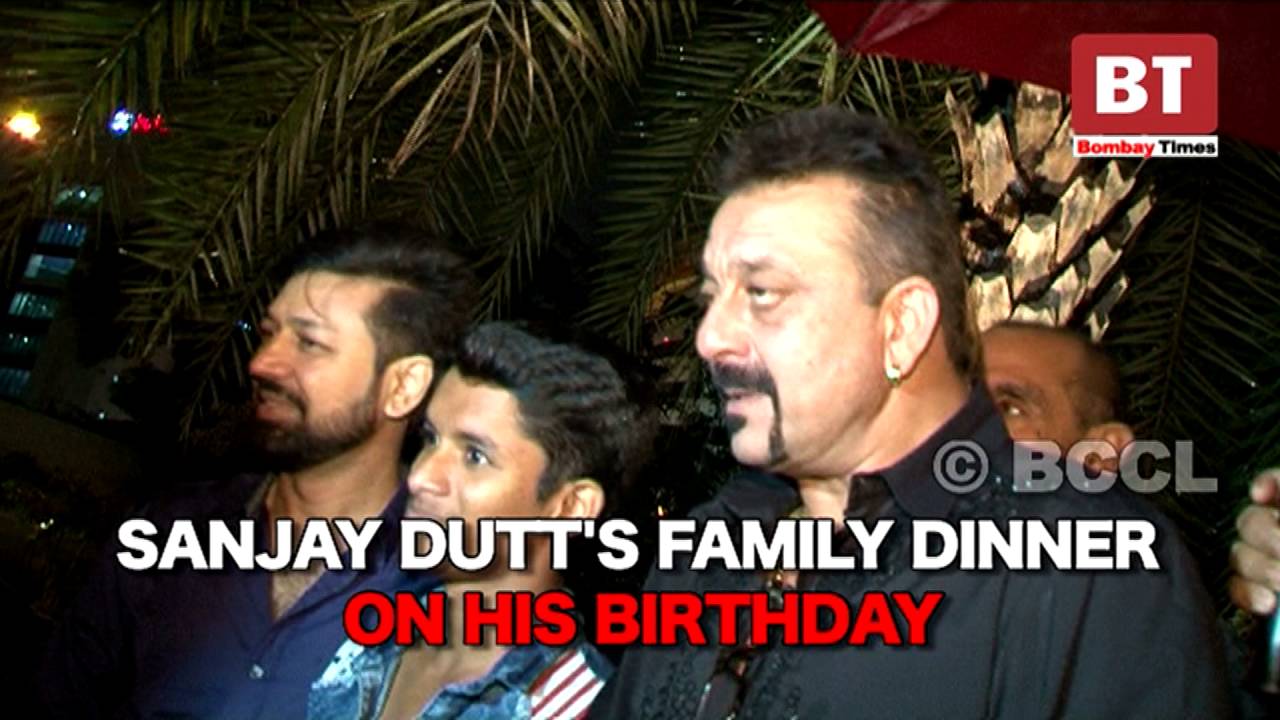 Sanjay Dutt's family dinner on his birthday
