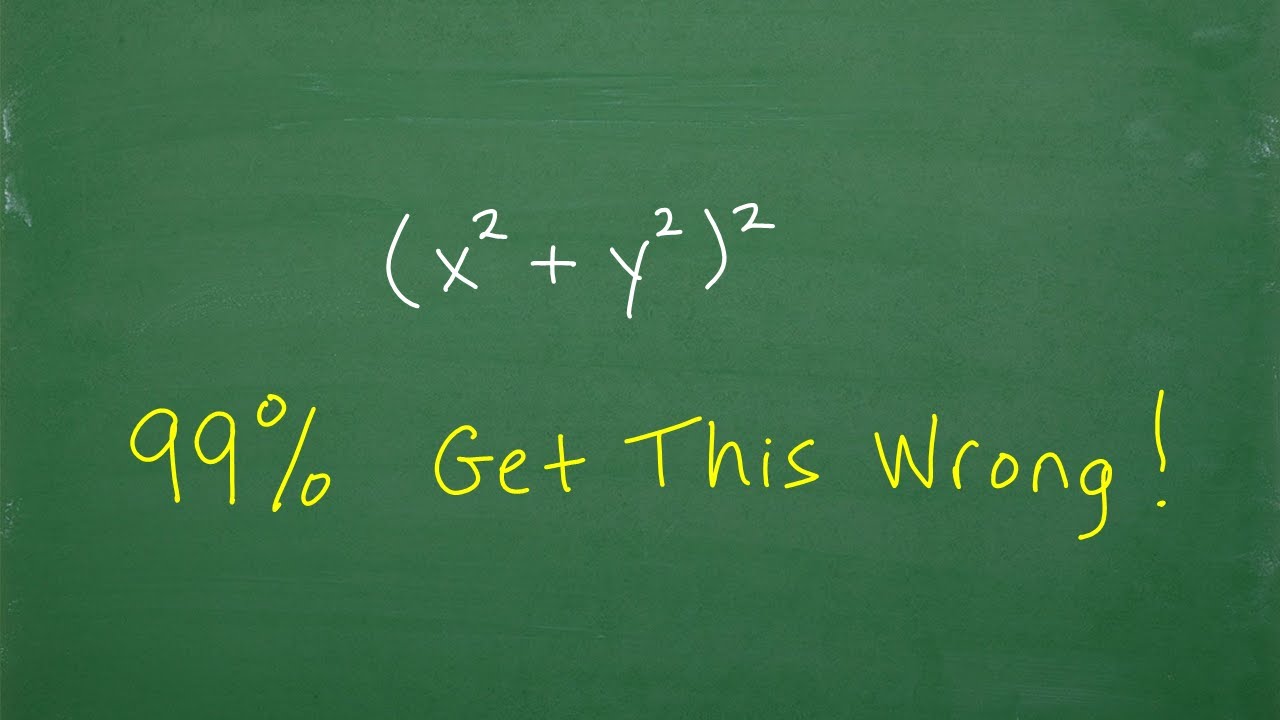 99% of Math students make this MISTAKE