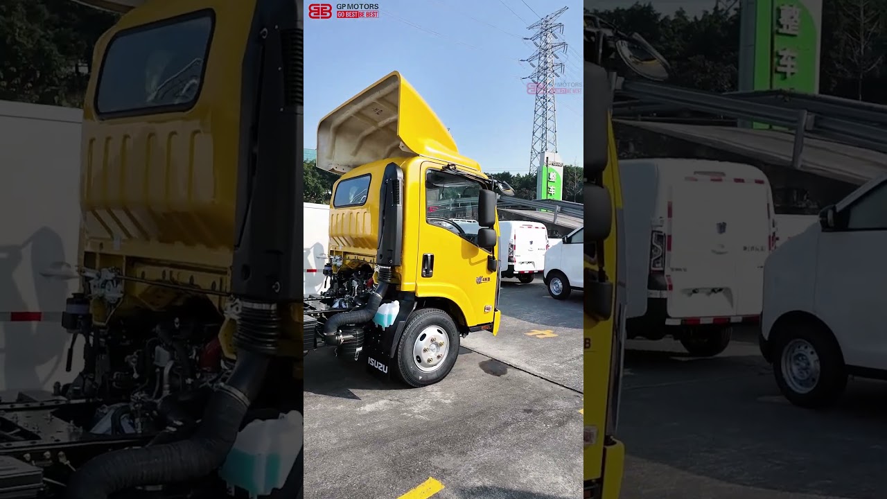 Qingling Isuzu KV100 Chassis Commercial Light Truck with Air Deflector#isuzutrucks #trucks