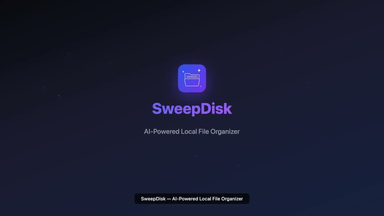 SweepDisk AI-Powered Offline File Organizer for Mac
