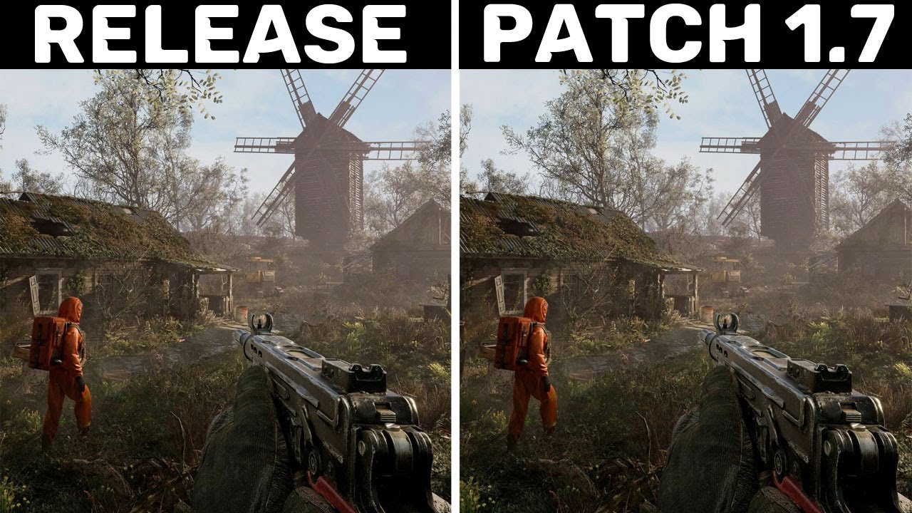 S.T.A.L.K.E.R. 2 - Release Version vs Patch 1.7 - FPS Test