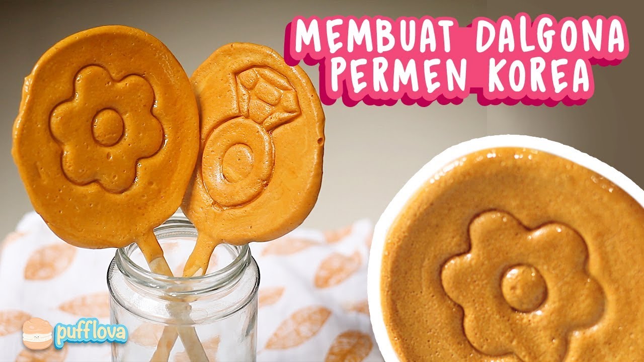 MEMBUAT DALGONA PERMEN KOREA | PPOPGI RECIPE | SQUID GAME DALGONA RECIPE