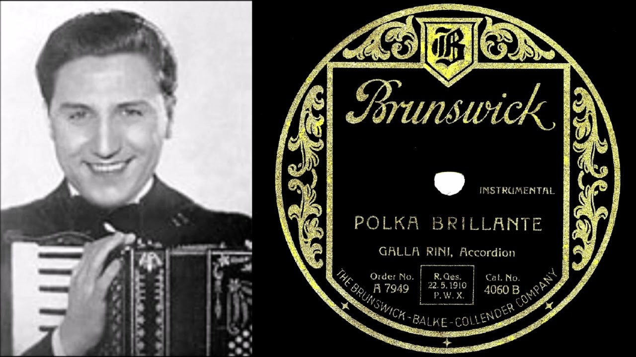 POLKA BRILLANTE, Anthony Galla-Rini levytti harmonikkasoolona kesäkuussa 1928