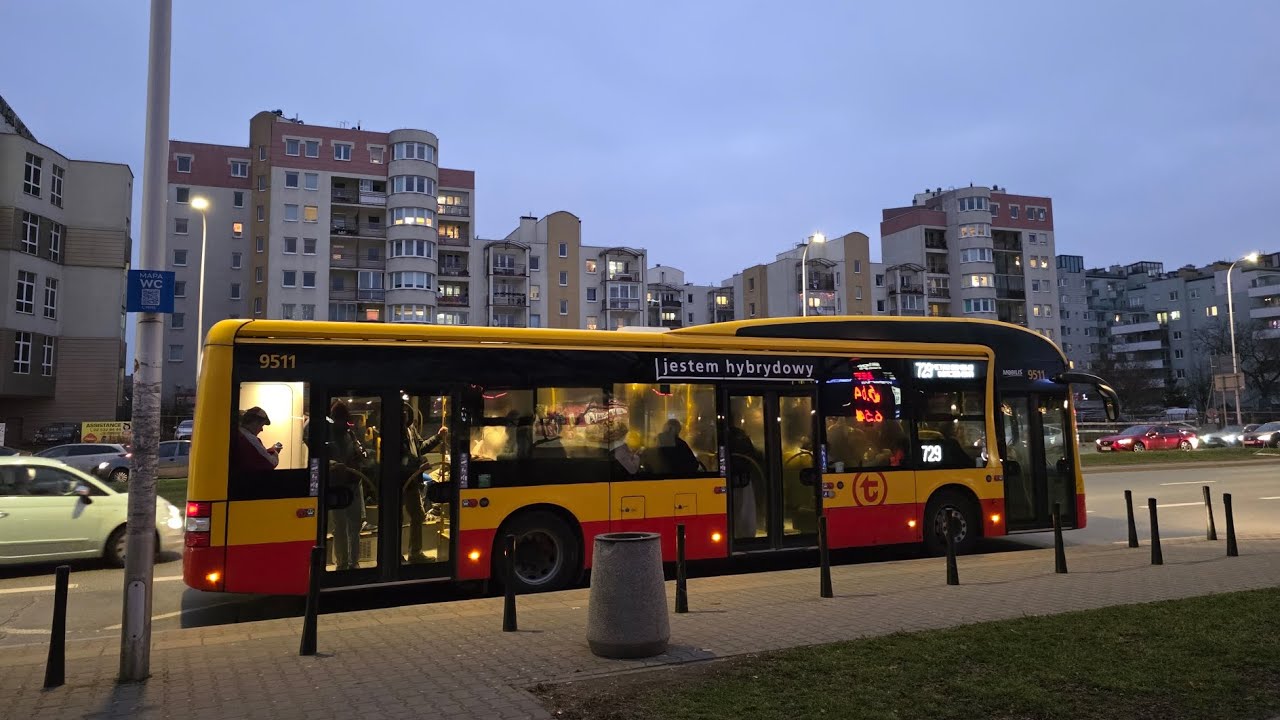 MAN NL253 Lion's City Hybrid #9511 [🚍729] Mobilis Warszawa