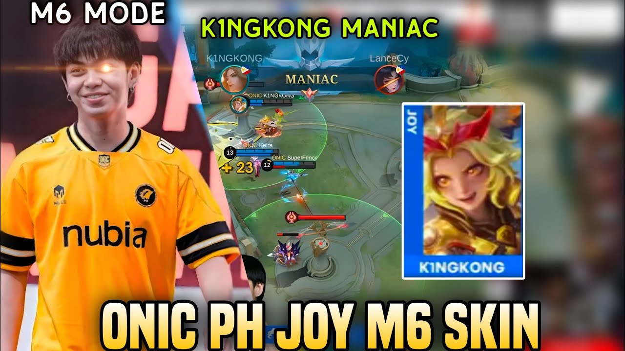 K1NGKONG MANIAC! ONIC PH JOY M6 SKIN! ONIC PH VS TNC