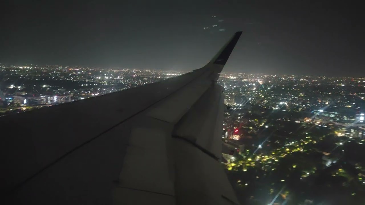 Indigo A321 landing in Chennai airport