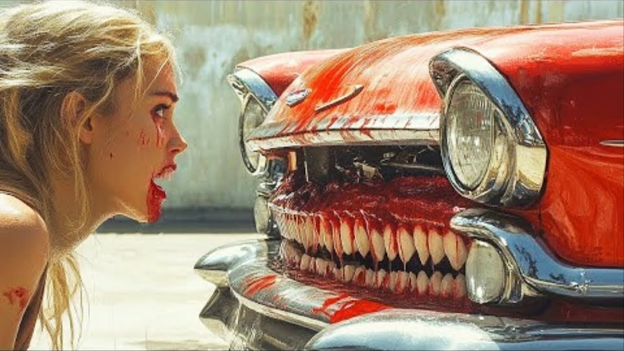 İnek öğrencinin satın aldığı araba canlanarak insanları yemeye başlıyor