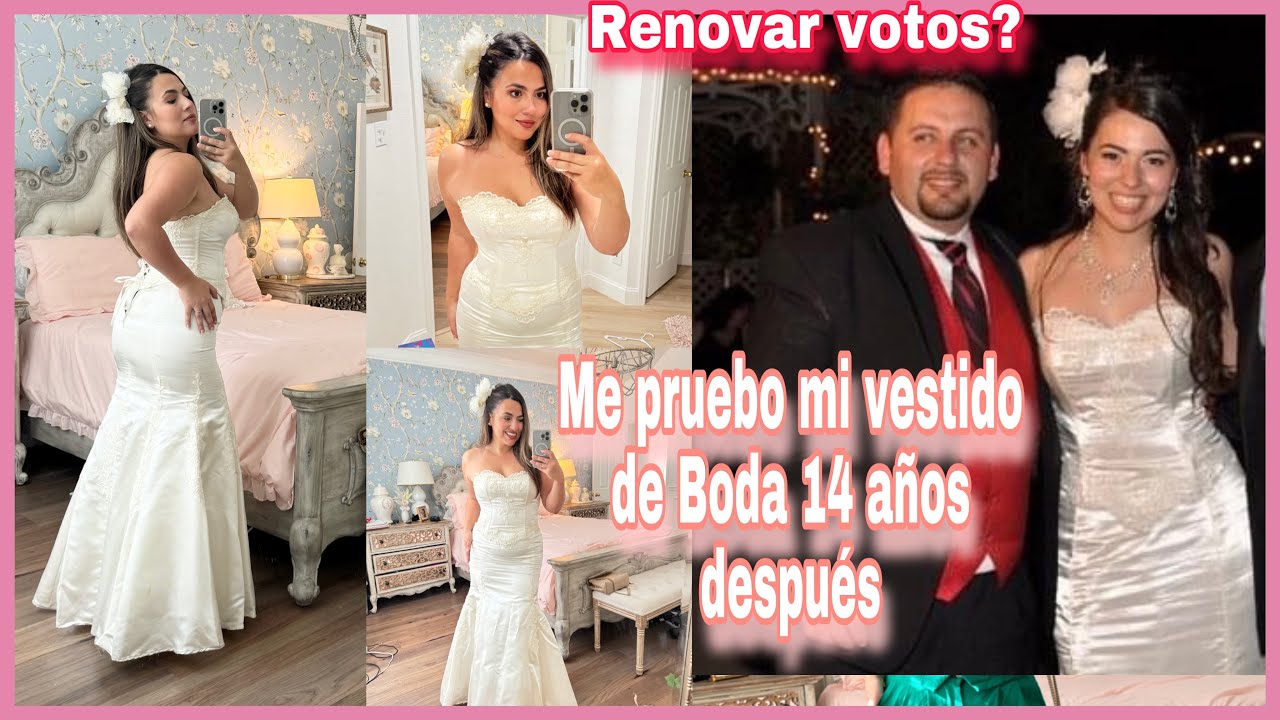 Me pruebo mi vestido de Boda 14 años Después 👰🏻‍♀️ Cuentenme si les ha pasado lo mismo.