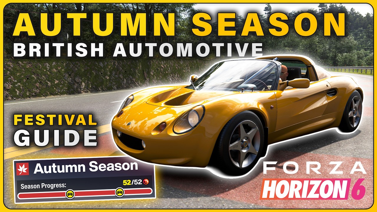 How to Complete AUTUMN Season Challenges | BRITISH AUTOMOTIVE ► Forza Horizon 6