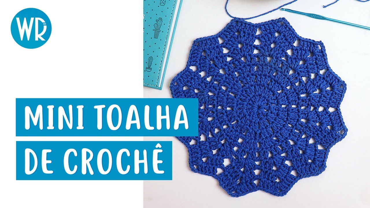 Toalhinha de crochê azul - Wagner Reis