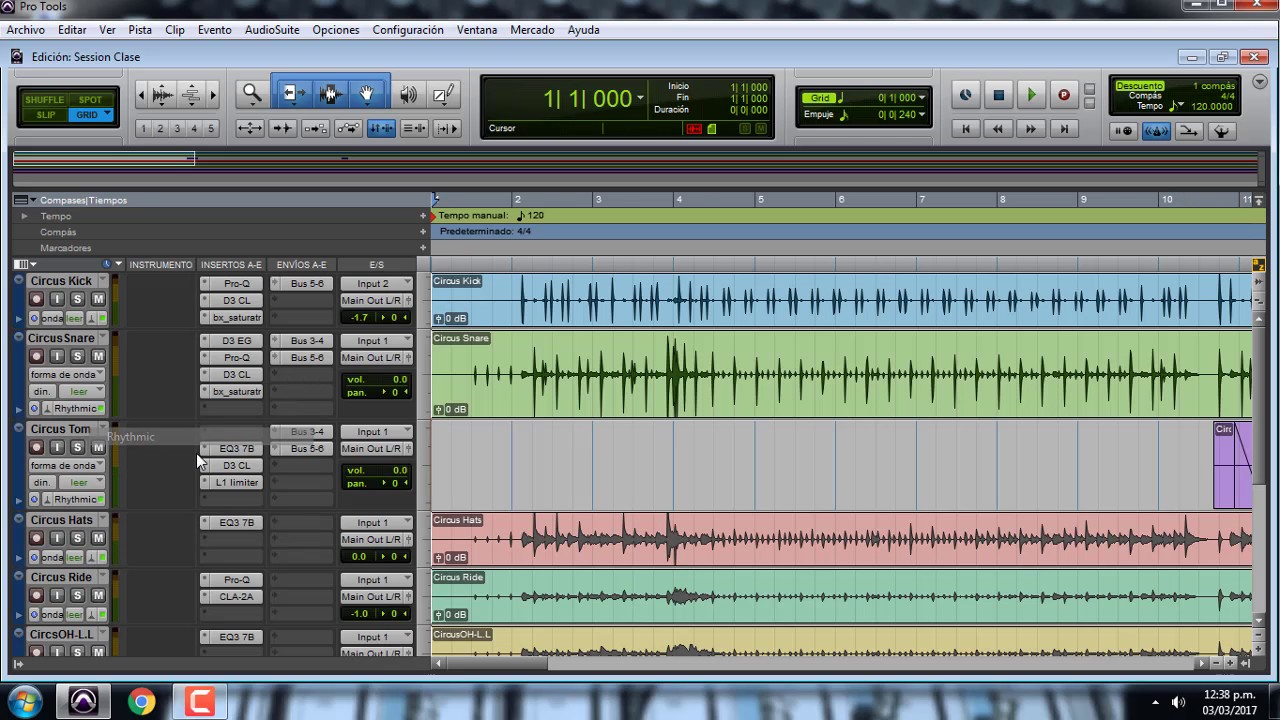 Cambiar el tempo (velocidad) de una cancion en Pro tools