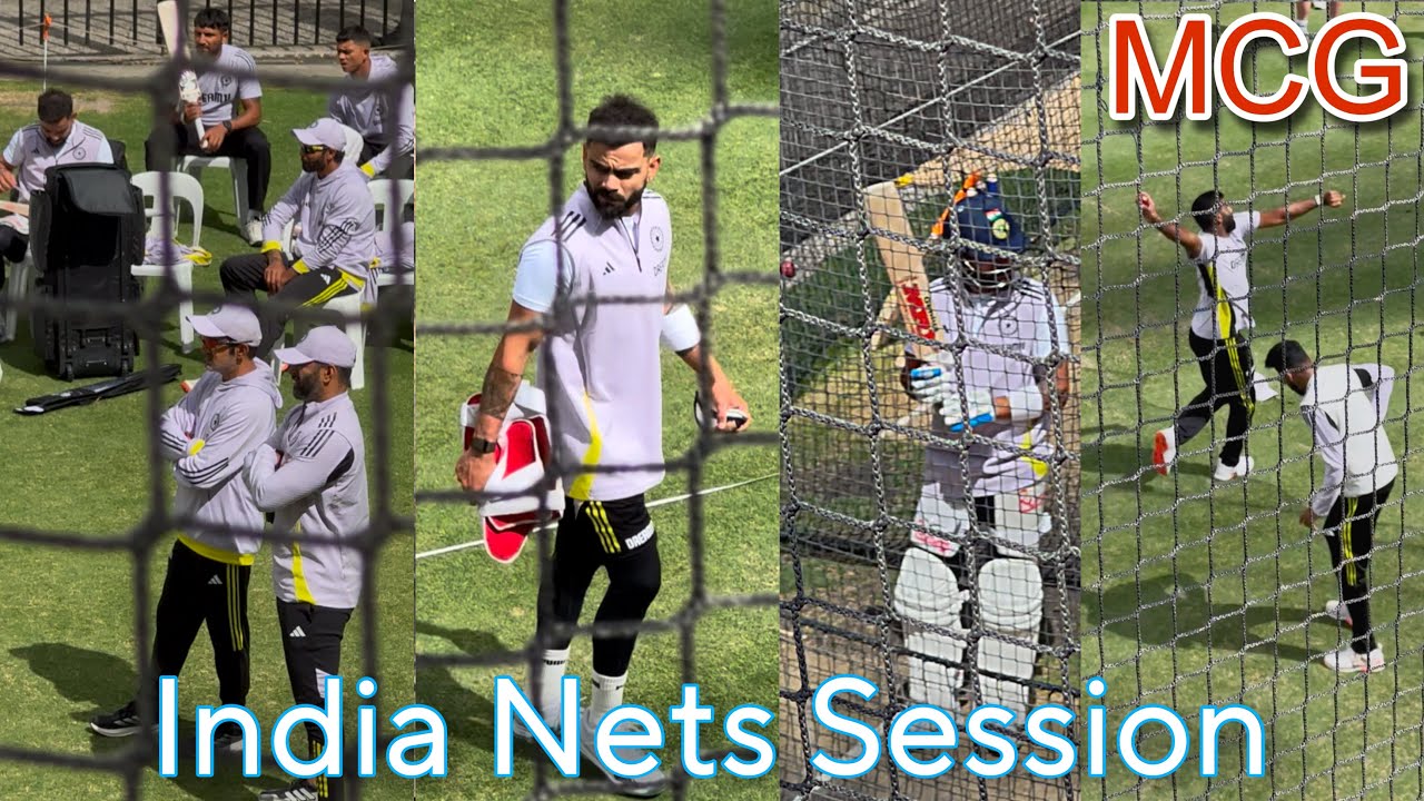 Team INDIA Nets Practice MCG 🏏 | Kohli, Bumrah, Rohit, Gill etc. Highlights and much more | BGT Vlog