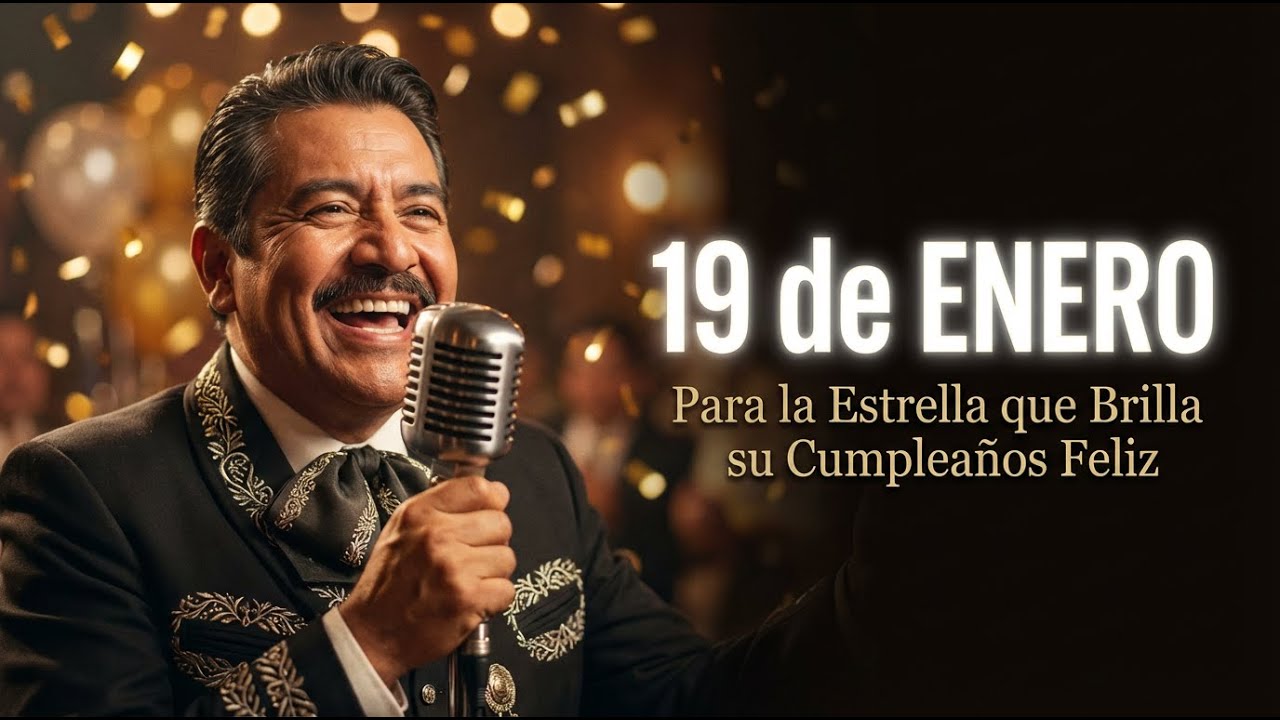 Para la estrella que brilla este 19 de enero: ¡Un Cumpleaños Feliz con mariachi especial! 🌟