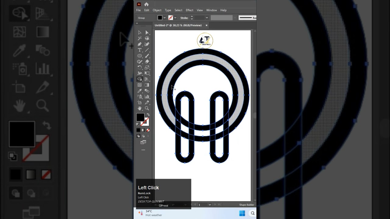 How to Create a Viral H Letter Logo Design in Adobe Illustrator