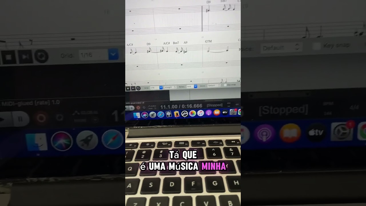 FIZ A PARTITURA DA MINHA M&Uacute;SICA NO REAPER