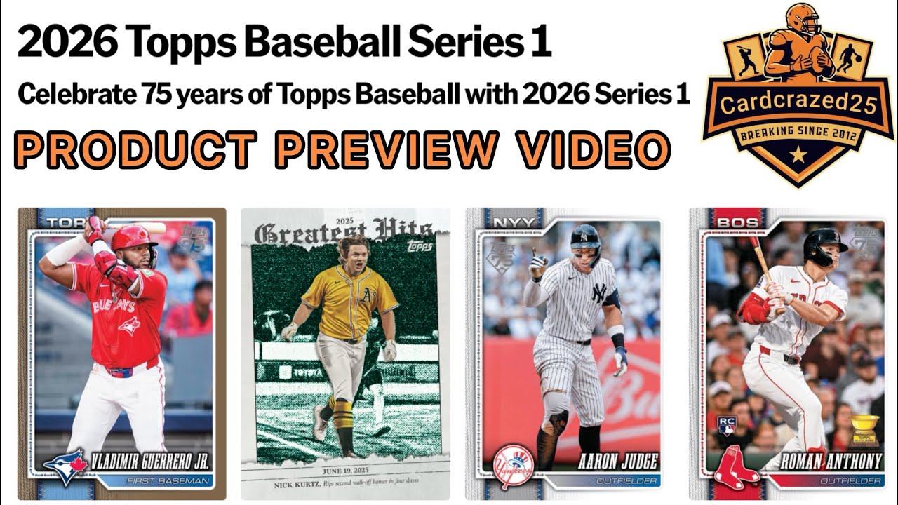2026 Topps Baseball Series 1 is HERE… And it’s Loaded 👀🔥 | Full Preview