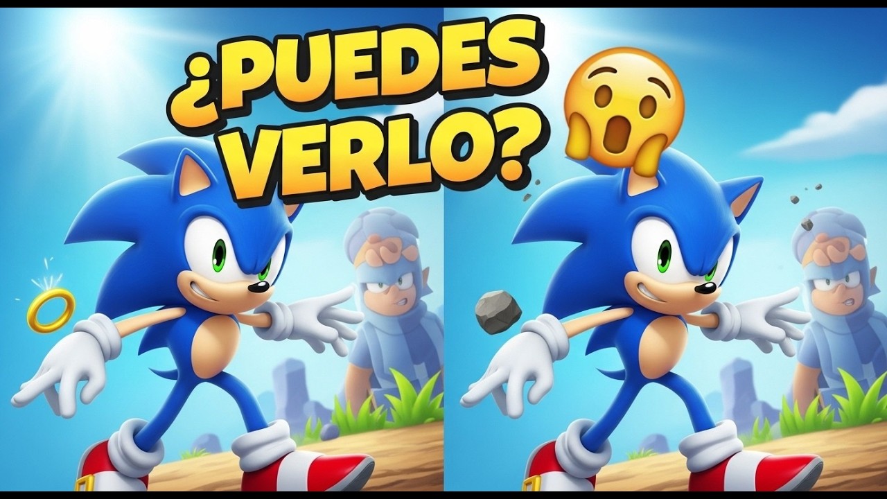Encuentra el Diferente - Edición Sonic 3 🎬🦔💙 | 40 Niveles (Fácil, Medio, Difícil)