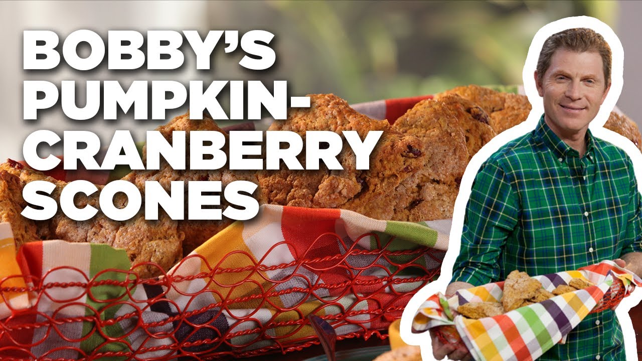 Bobby Flay's Pumpkin-Cranberry Scones with Whipped Maple Butter | Brunch @ Bobby's | Food Network