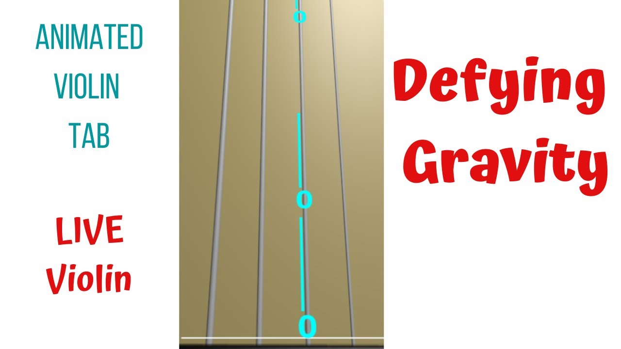 DEFYING GRAVITY 💫 from the musical Wicked 🎻 LIVE Violin Play-Along * Animated Violin TAB Tutorial