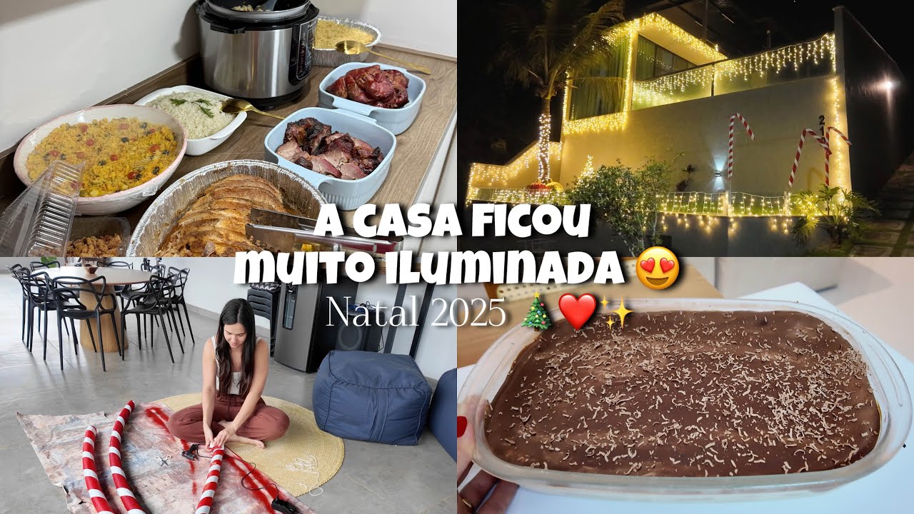 Natal 2025, Decor de natal externa finalizada! Preparativos, troca de presentes, noite especial ✨🎄🎁