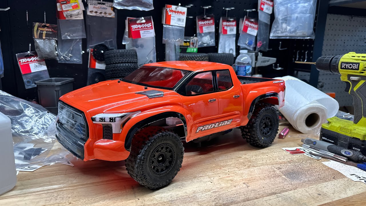 Proline RC Tundra TRD pro body shell paint job
