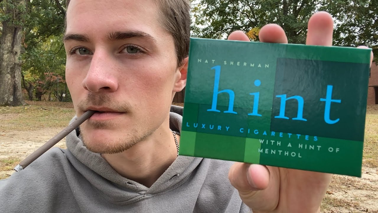 Smoking a Nat Sherman Hint (of Menthol) Cigarette (Discontinued) - Review