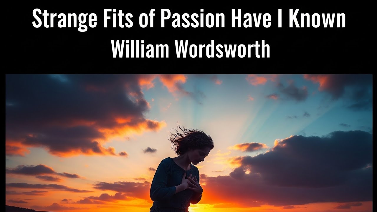 'Strange Fits of Passion Have I Known' by William Wordsworth fully explained line by line in Hindi