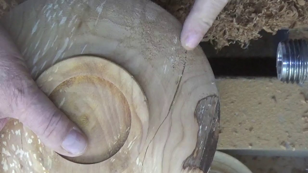Woodturning at 54a #160 A Hollow Alder Vessel