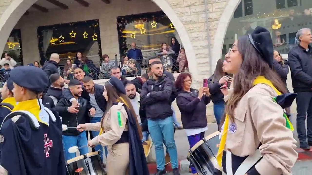 مجموعة كشافة مار فرنسيس الرملة بيت لحم 24 كانون الاول 2022 تصوير كريستيان لاند سينت جوني