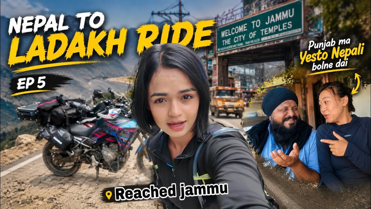 PUNAM RA PUNJABI DAI KO NEPALI 😂 LADAKH RIDE EP.. 5  