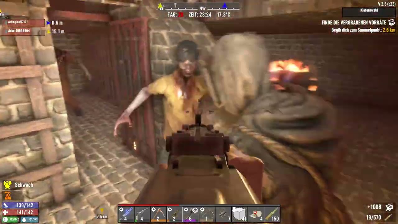 7 Days to Die #10 Blutmond Nr. 3 mit Djangos Deutsch German Let's Play coop ko-op Newcomer PC 6 Tode
