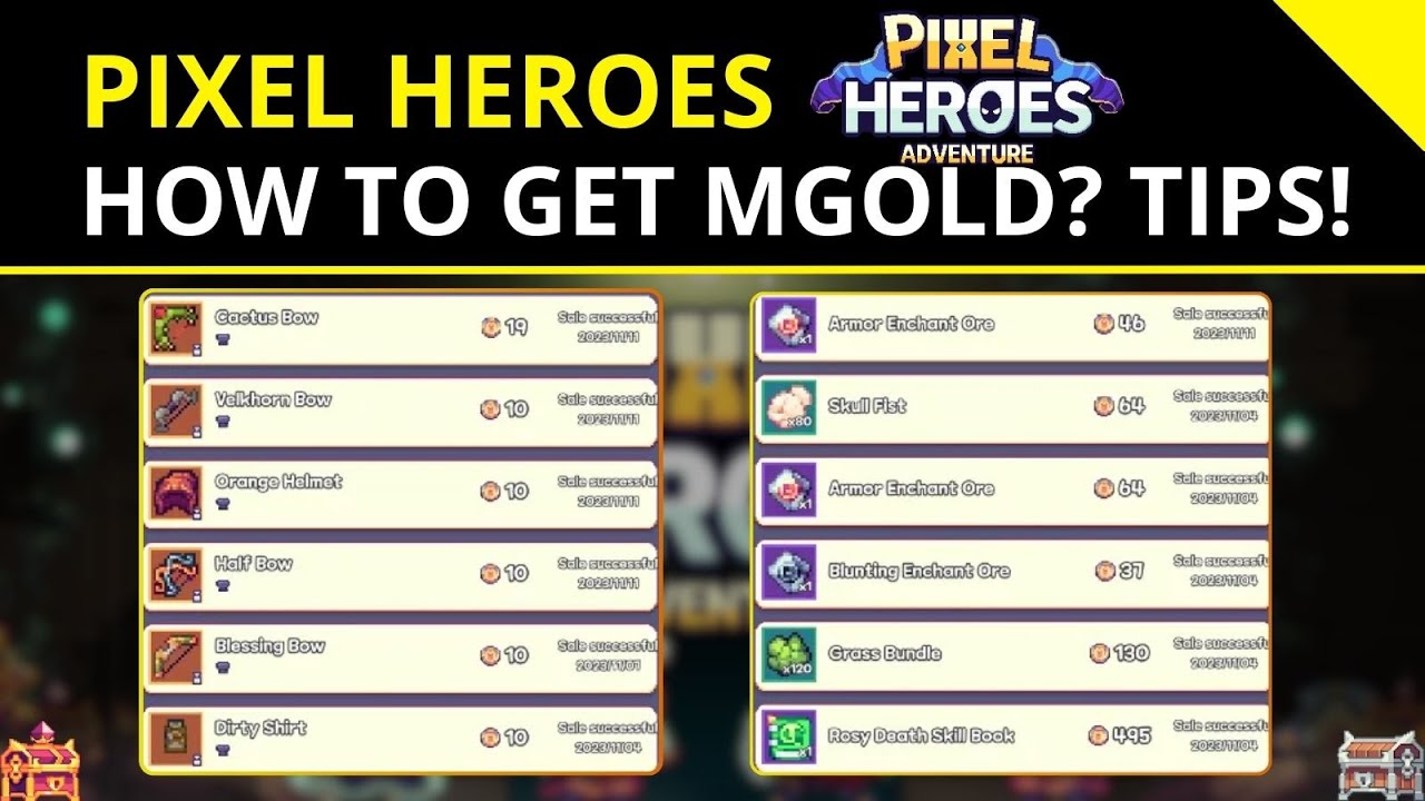 Pixel Heroes Adventure: How to Farm MGold and Free Diamonds!