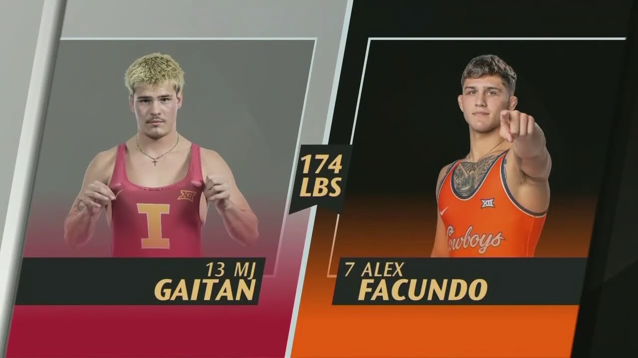 Alex Facundo vs. MJ Gaitan (174lbs) FULL MATCH | 2025-26 Big 12 Wrestling
