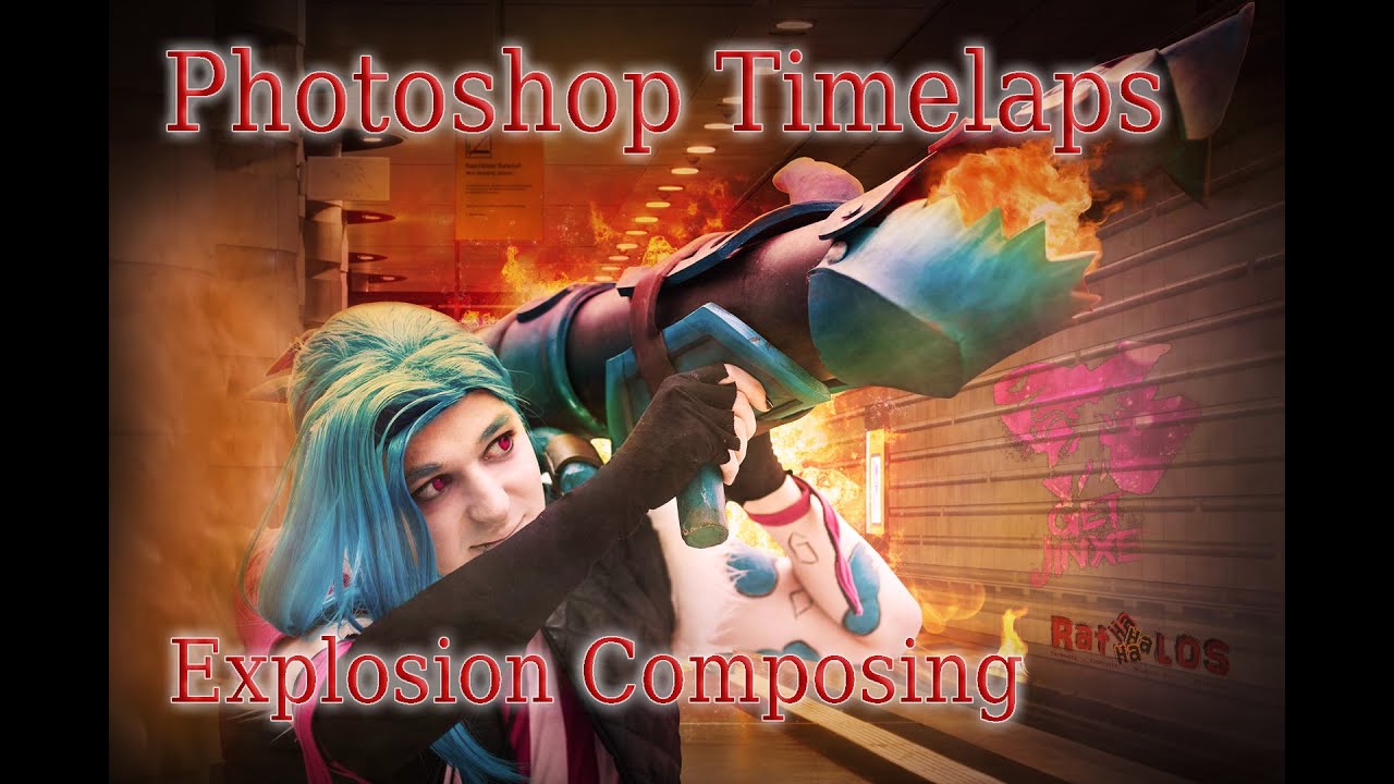 Photoshop Timelaps - Explosion Composing