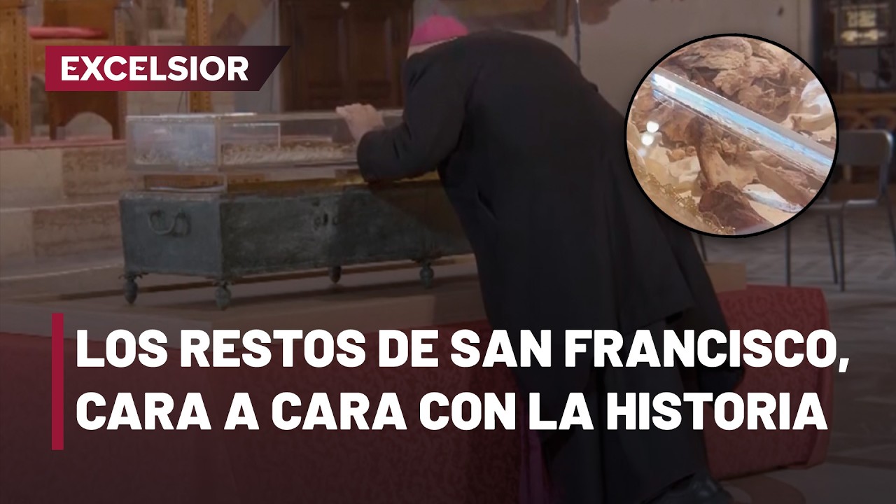 Exponen por primera vez en 800 años los restos de San Francisco en Asís