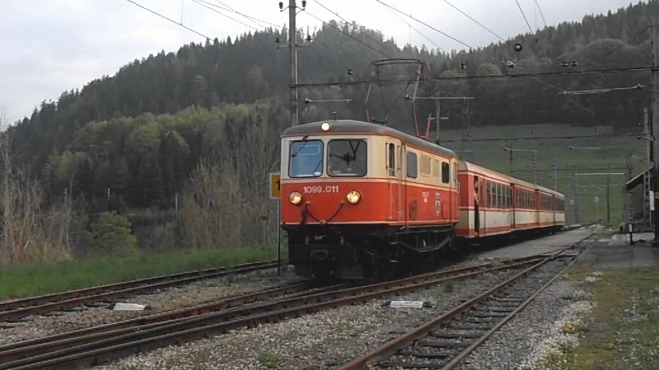 Mariazellerbahn - 1099.011 mit Schülerzug R 6850/51 [HD]