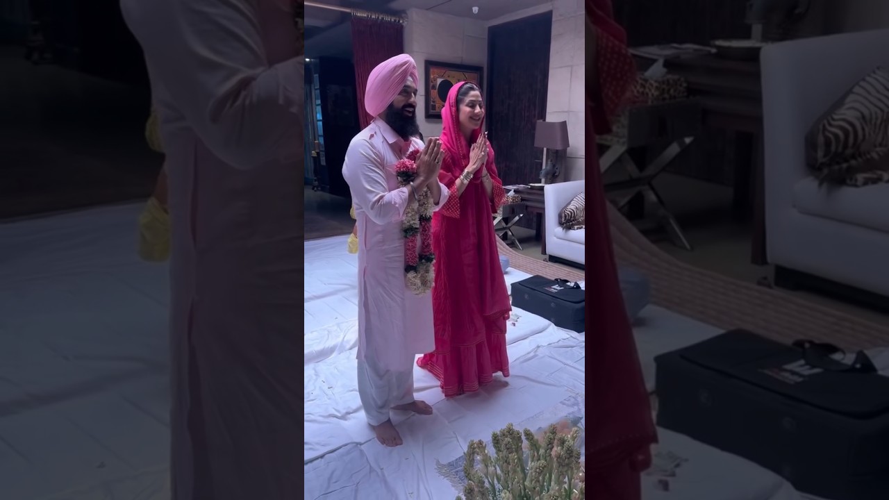 Shilpa Shetty celebrated husband Raj Kundra's birthday at the Golden Temple #shortvideo