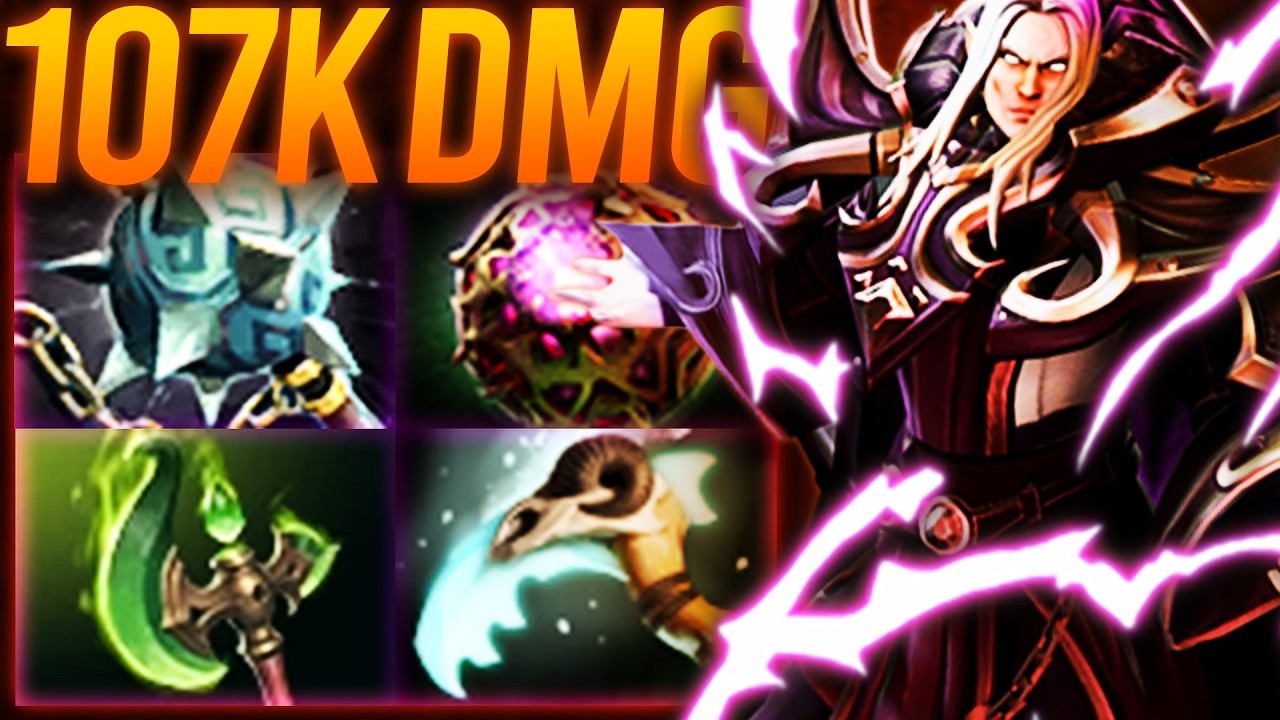 107K DMG!! INSANE Invoker 30 KILLS Game vs Necrophos Mid | Dota 2 Invoker