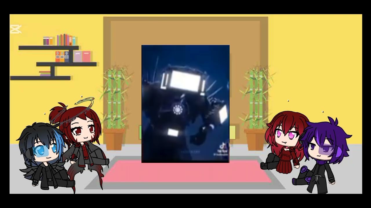 Los titanes + astro woman react to (skibidi toilet , skibidi toilet multiverse) #gacha #edit 