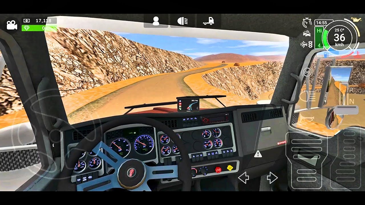 Kenworth T800 Aerocab 6x4 Gameplay | Truck Game for Android | Grand Truck Simulator 2 | GTS2