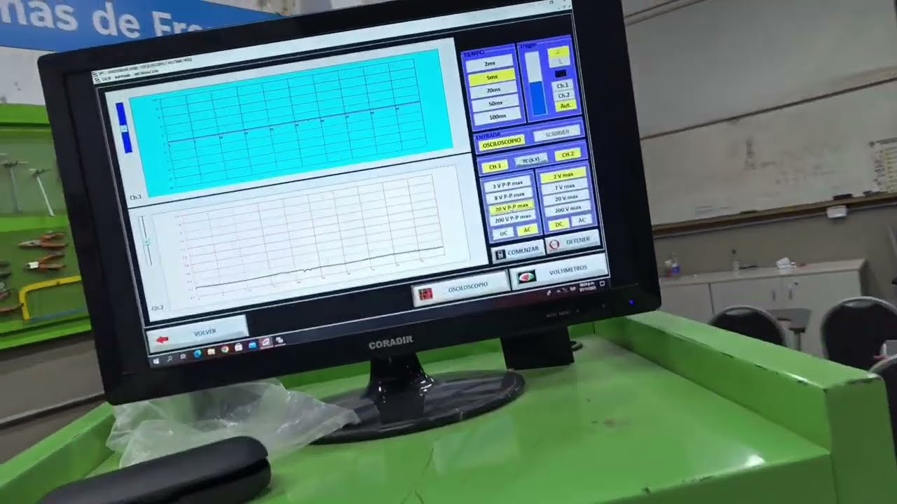 ABS sensor medido con Osciloscopio.